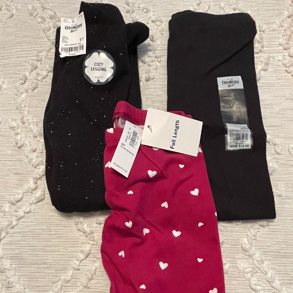 NWT Girls 5T leggings